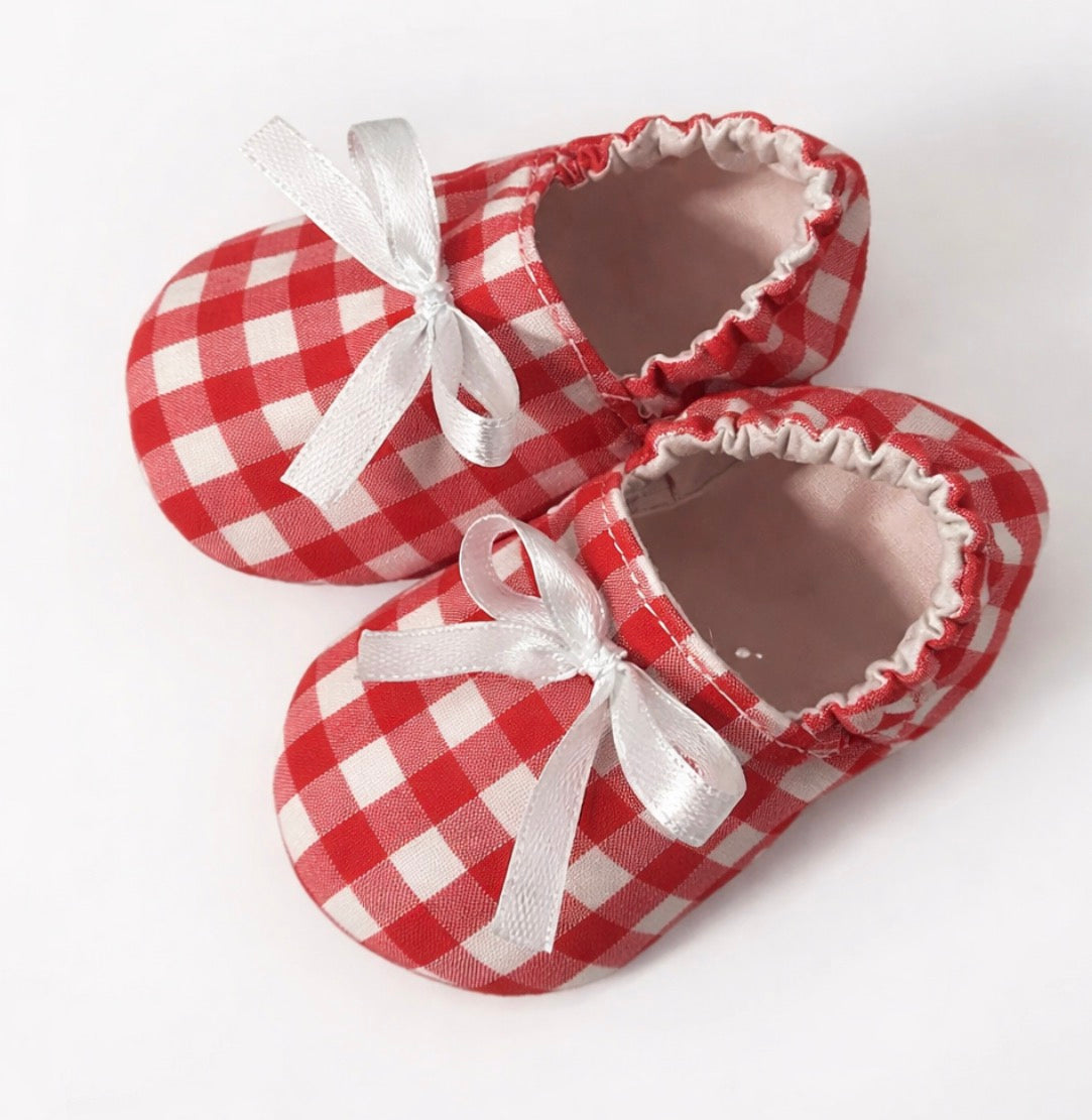 Gingham Pre-Walker Slip-ons