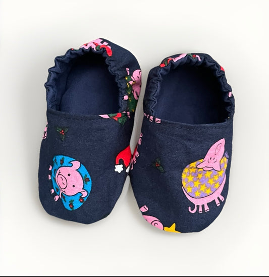 Christmas Pre-Walker Slip-ons