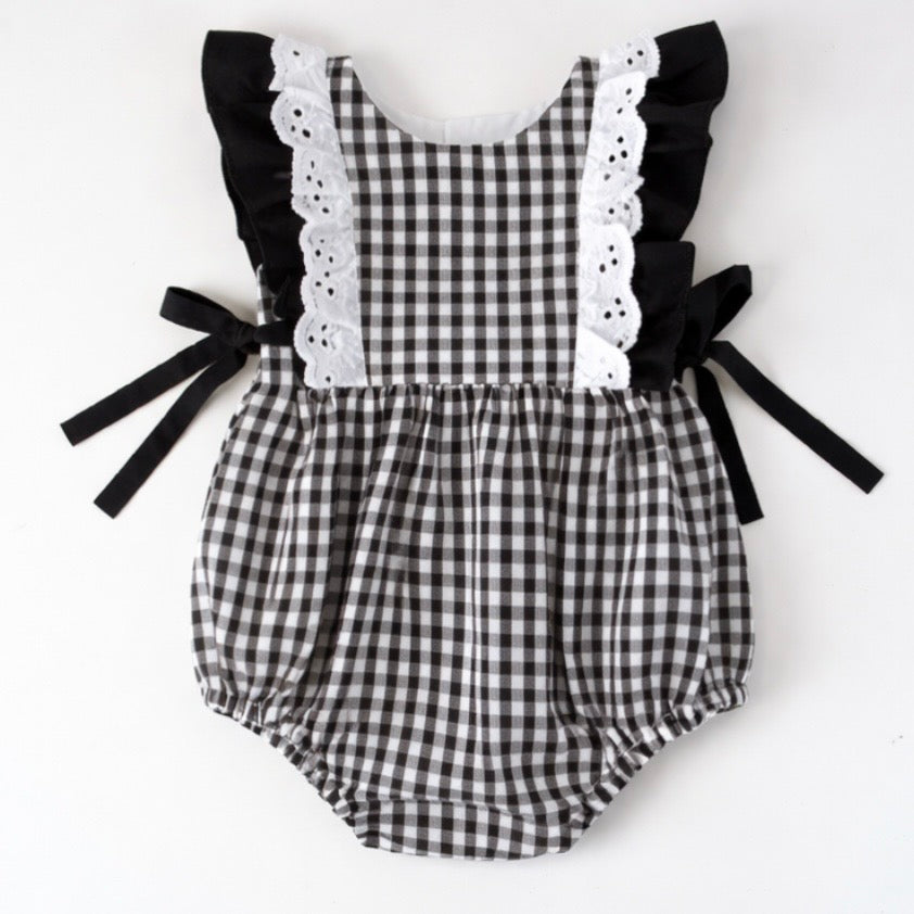 Gingham Romper