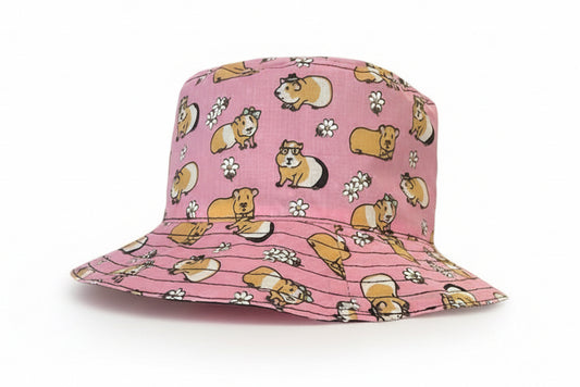 Summer Reversible Bucket Hat - Guinea Pig