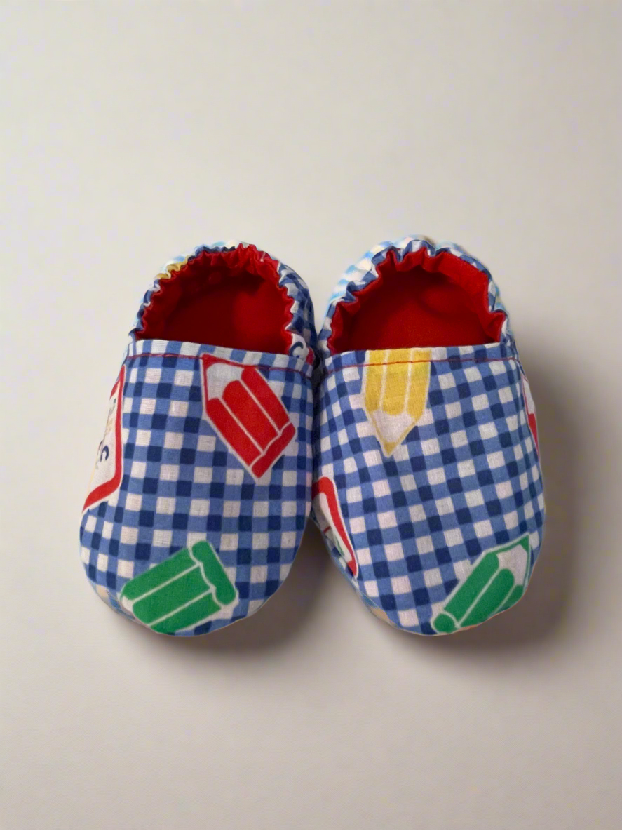 Gingham Pre-Walker Slip-ons