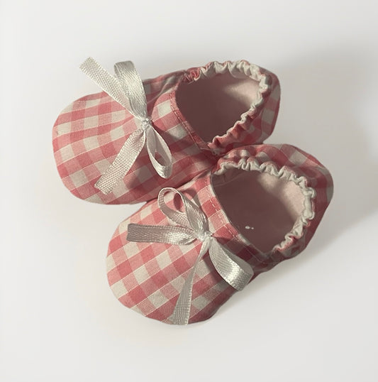 Gingham Pre-Walker Slip-ons