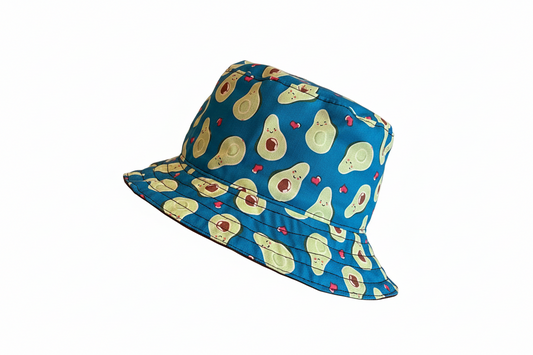 Summer Reversible Bucket Hat - Avocado