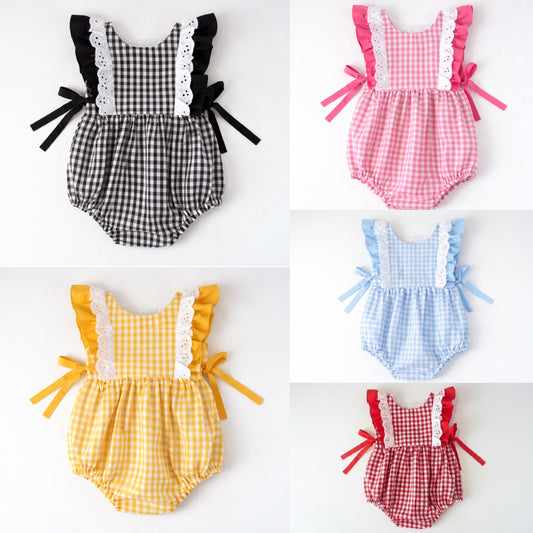 Gingham Romper