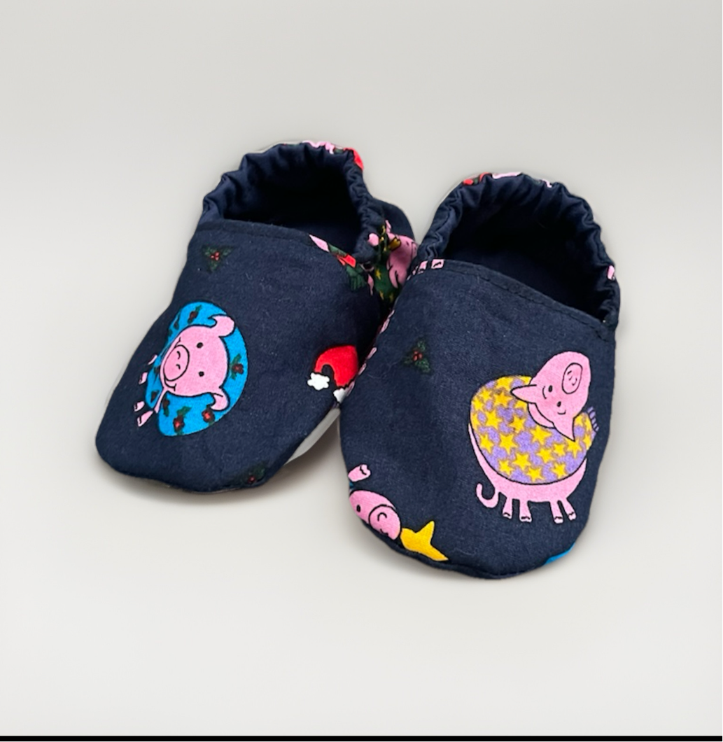 Christmas Pre-Walker Slip-ons