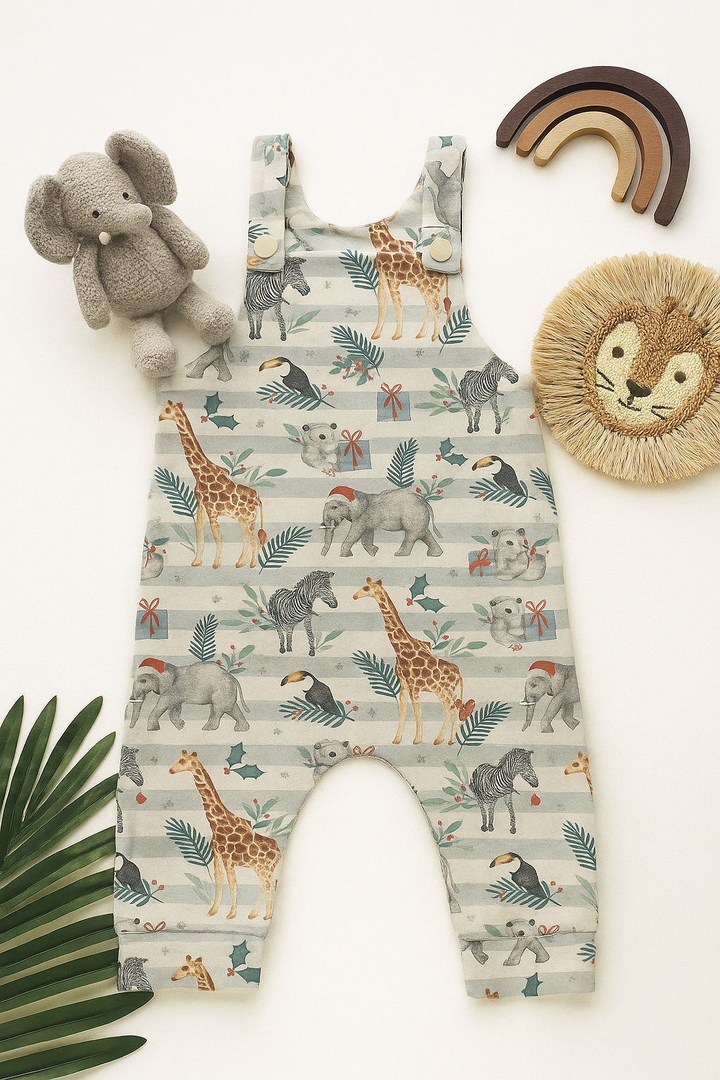CHRISTMAS Baby Soft-Stretch overalls (READY TO SHIP)