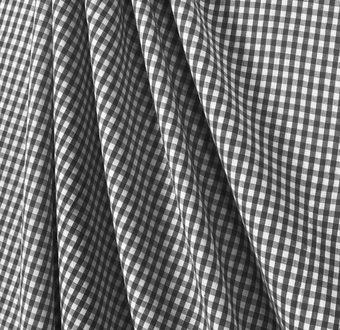 Gingham Box-pleated sleeveless Dress